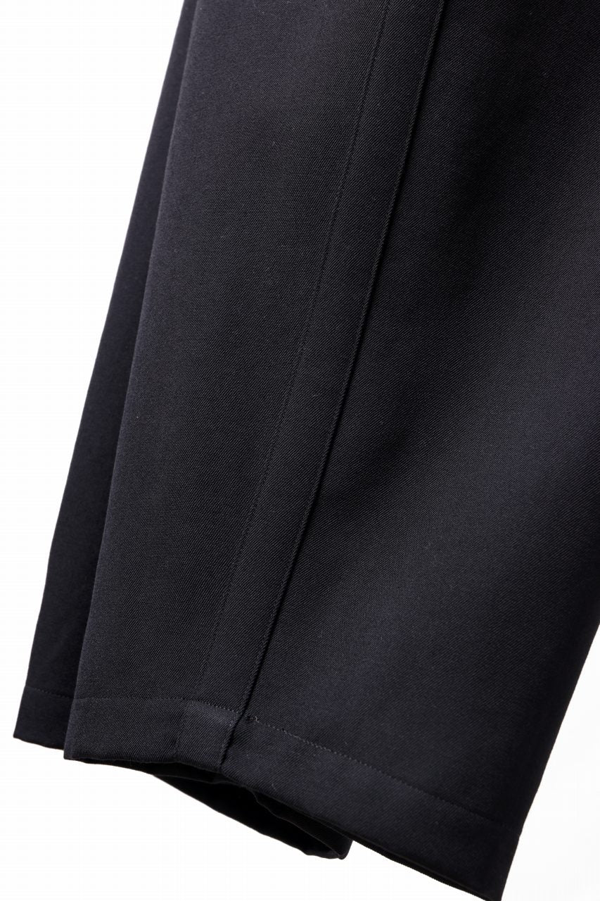 画像をギャラリービューアに読み込む, Y's for men 3TUCKS WIDE TAPERED PANTS / CLASSIC WOOL GABADINE (BLACK)