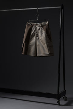 画像をギャラリービューアに読み込む, Feng Chen Wang PATCHWORK SHORTS (KHAKI/BROWN)