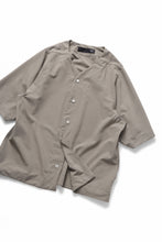画像をギャラリービューアに読み込む, A.F ARTEFACT NO COLLAR SHIRT / TROPICAL WOOL (LIGHT BEIGE)