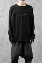 Load image into Gallery viewer, m.a+ written one piece long sleeve t-shirt / T211D/W/JM11 (BLACK)