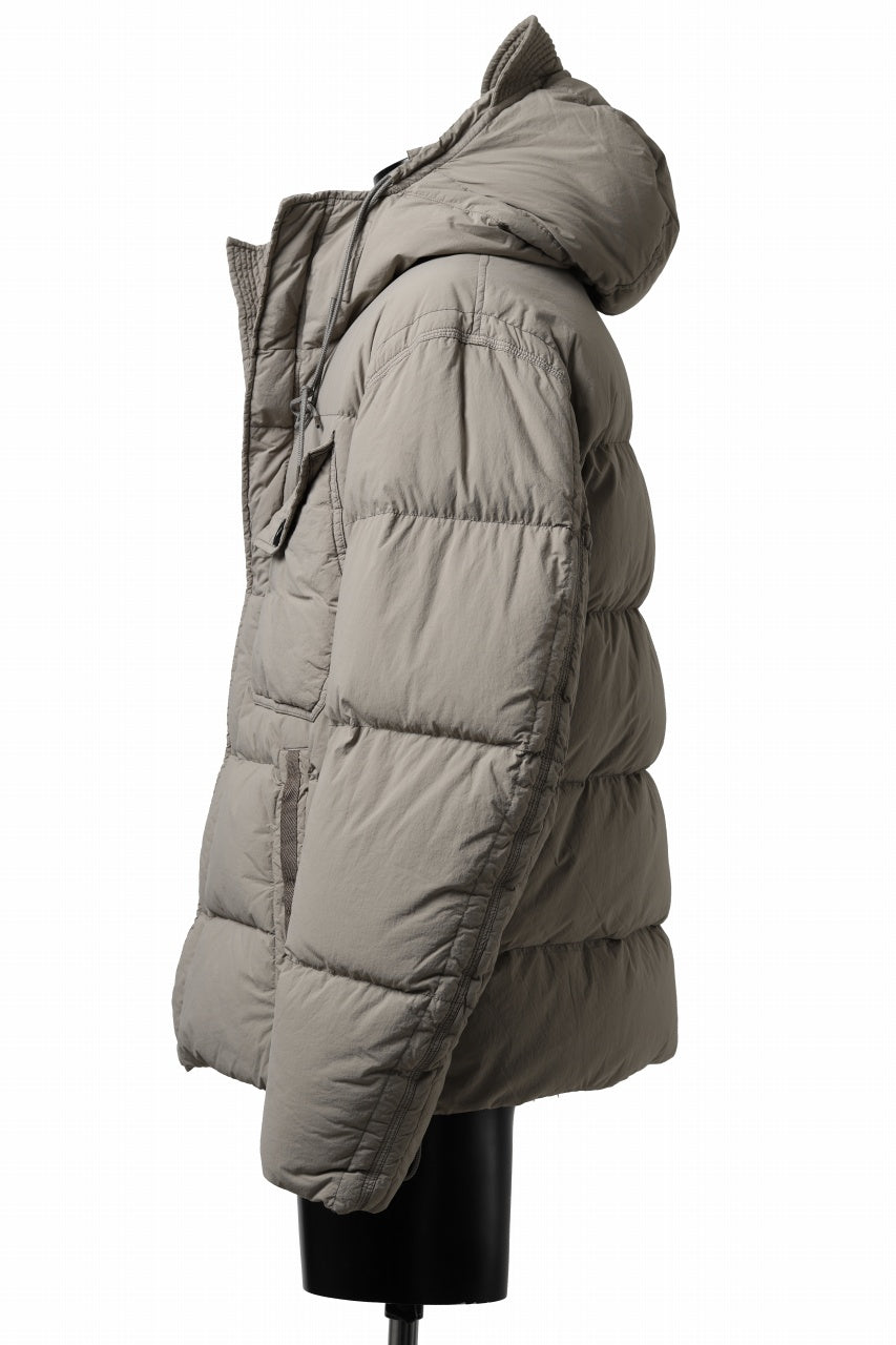 画像をギャラリービューアに読み込む, Ten c SURVIVAL DOWN JACKET / GARMENT DYED (ASH GRAY)