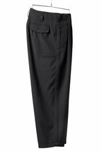 画像をギャラリービューアに読み込む, Y's for men 3TUCKS WIDE TAPERED PANTS / CLASSIC WOOL GABADINE (BLACK)
