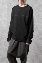 Load image into Gallery viewer, m.a+ written one piece long sleeve t-shirt / T211D/W/JM11 (BLACK)
