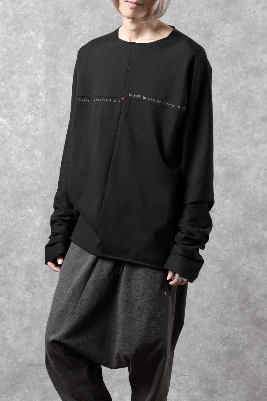 Load image into Gallery viewer, m.a+ written one piece long sleeve t-shirt / T211D/W/JM11 (BLACK)