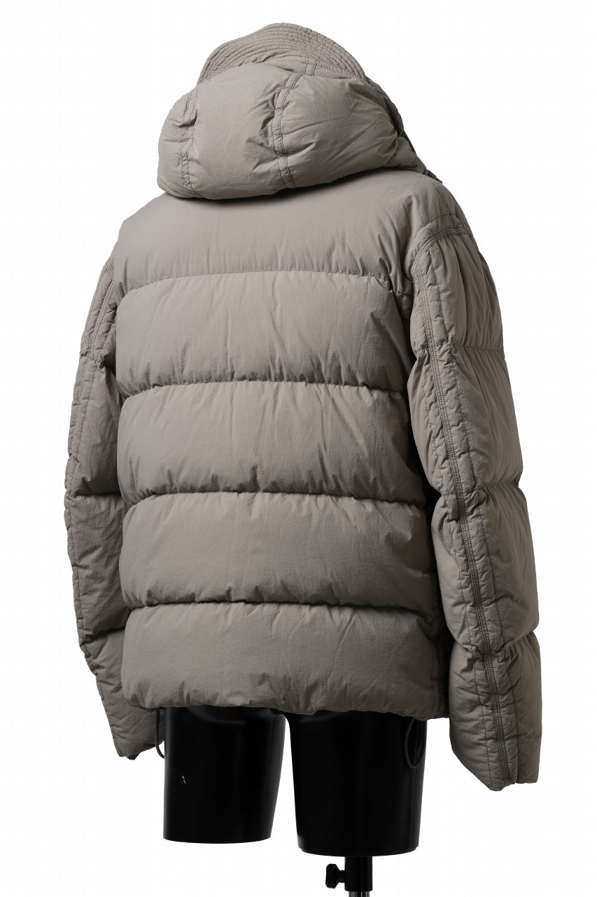 画像をギャラリービューアに読み込む, Ten c SURVIVAL DOWN JACKET / GARMENT DYED (ASH GRAY)