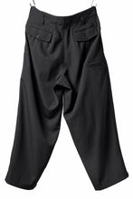 画像をギャラリービューアに読み込む, Y's for men 3TUCKS WIDE TAPERED PANTS / CLASSIC WOOL GABADINE (BLACK)