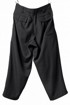 画像をギャラリービューアに読み込む, Y's for men 3TUCKS WIDE TAPERED PANTS / CLASSIC WOOL GABADINE (BLACK)
