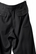 画像をギャラリービューアに読み込む, Y's for men 3TUCKS WIDE TAPERED PANTS / CLASSIC WOOL GABADINE (BLACK)