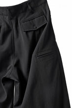 画像をギャラリービューアに読み込む, Y's for men 3TUCKS WIDE TAPERED PANTS / CLASSIC WOOL GABADINE (BLACK)