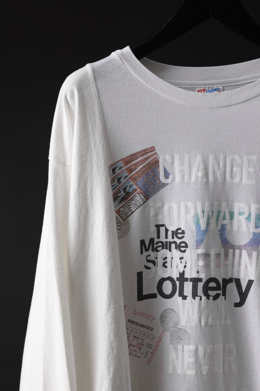 画像をギャラリービューアに読み込む, CHANGES exclusive VINTAGE REMAKE L/S TOPS (MULTI WHITE #A)