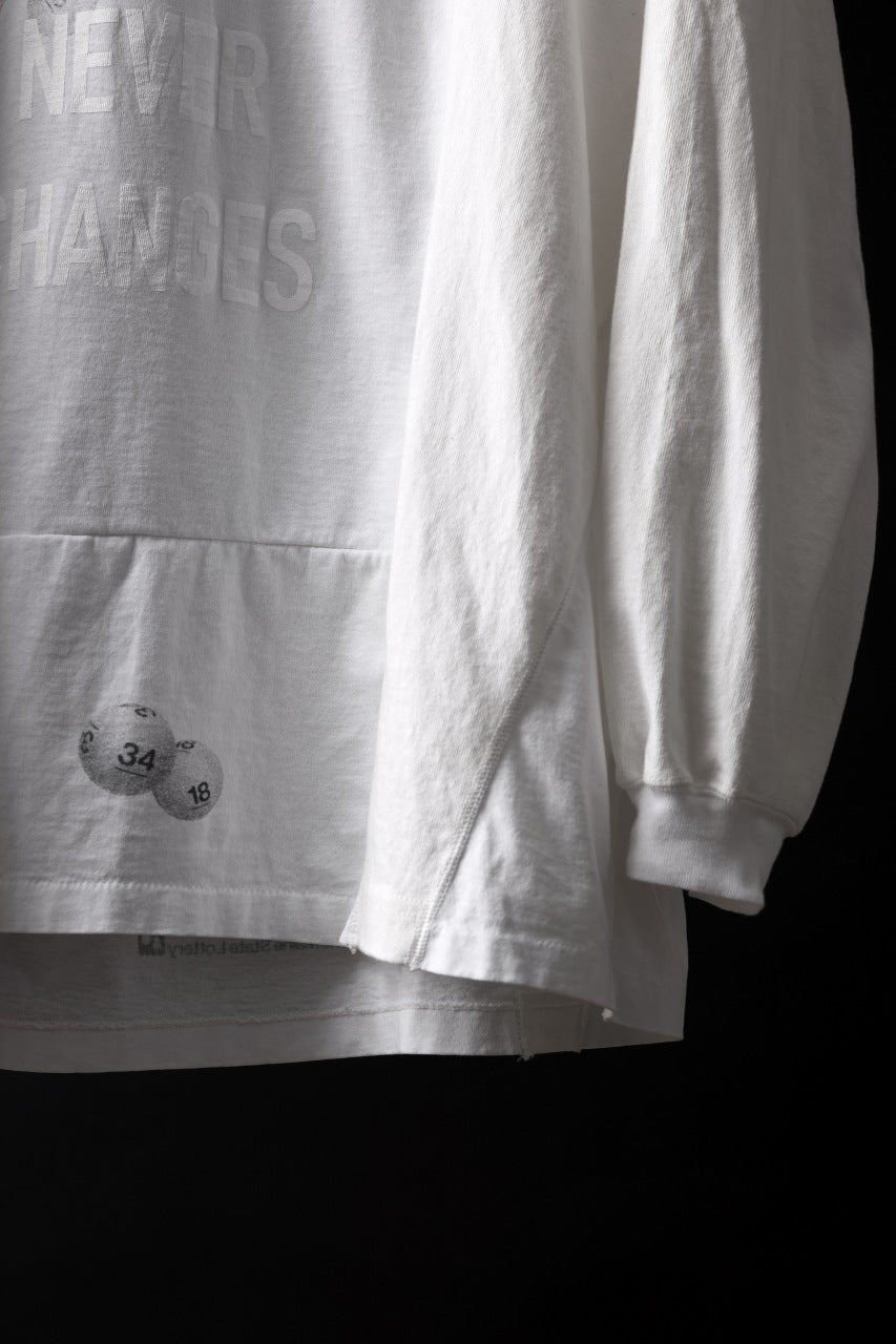 画像をギャラリービューアに読み込む, CHANGES exclusive VINTAGE REMAKE L/S TOPS (MULTI WHITE #A)