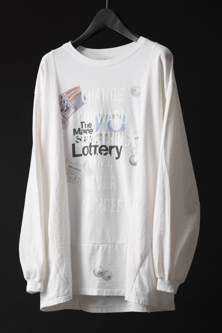 画像をギャラリービューアに読み込む, CHANGES exclusive VINTAGE REMAKE L/S TOPS (MULTI WHITE #A)