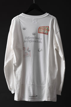 画像をギャラリービューアに読み込む, CHANGES exclusive VINTAGE REMAKE L/S TOPS (MULTI WHITE #A)