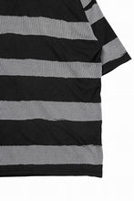 画像をギャラリービューアに読み込む, A.F ARTEFACT BOUND BORDER JUMBO TEE (BLACK x LIGHT GREY)