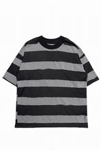 画像をギャラリービューアに読み込む, A.F ARTEFACT BOUND BORDER JUMBO TEE (BLACK x LIGHT GREY)