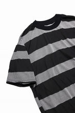 画像をギャラリービューアに読み込む, A.F ARTEFACT BOUND BORDER JUMBO TEE (BLACK x LIGHT GREY)