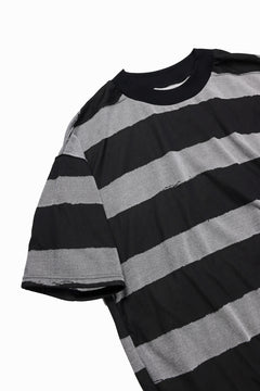 画像をギャラリービューアに読み込む, A.F ARTEFACT BOUND BORDER JUMBO TEE (BLACK x LIGHT GREY)