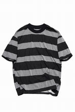 画像をギャラリービューアに読み込む, A.F ARTEFACT BOUND BORDER JUMBO TEE (BLACK x LIGHT GREY)