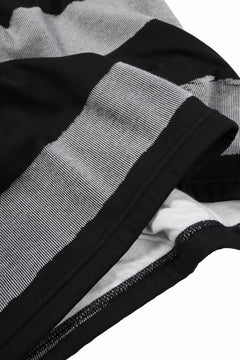 画像をギャラリービューアに読み込む, A.F ARTEFACT BOUND BORDER JUMBO TEE (BLACK x LIGHT GREY)