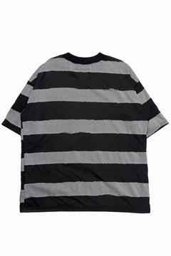 画像をギャラリービューアに読み込む, A.F ARTEFACT BOUND BORDER JUMBO TEE (BLACK x LIGHT GREY)