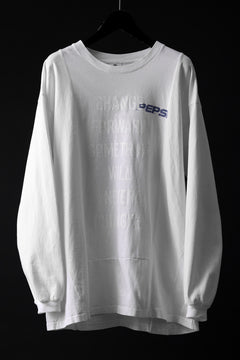 画像をギャラリービューアに読み込む, CHANGES exclusive VINTAGE REMAKE L/S TOPS (MULTI WHITE #C)