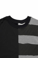 画像をギャラリービューアに読み込む, A.F ARTEFACT BOUND BORDER COMBI TEE (BLACK x LIGHT GREY)