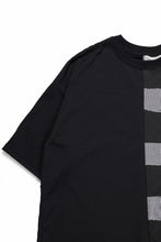 画像をギャラリービューアに読み込む, A.F ARTEFACT BOUND BORDER COMBI TEE (BLACK x LIGHT GREY)