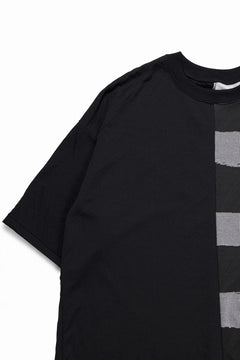 画像をギャラリービューアに読み込む, A.F ARTEFACT BOUND BORDER COMBI TEE (BLACK x LIGHT GREY)