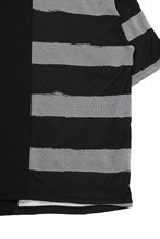 画像をギャラリービューアに読み込む, A.F ARTEFACT BOUND BORDER COMBI TEE (BLACK x LIGHT GREY)