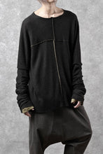 画像をギャラリービューアに読み込む, m.a+ double one piece long sleeve knit &amp; t-shirt / T211DM/VLOH/JCL1 (BLACK/WOOD BROWN)