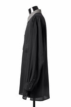 画像をギャラリービューアに読み込む, Y's for men SWITCHING COLLAR-PLACKET SHIRT / CELLULOSE LINEN (BLACK)