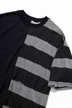 画像をギャラリービューアに読み込む, A.F ARTEFACT BOUND BORDER COMBI TEE (BLACK x LIGHT GREY)