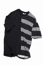 画像をギャラリービューアに読み込む, A.F ARTEFACT BOUND BORDER COMBI TEE (BLACK x LIGHT GREY)