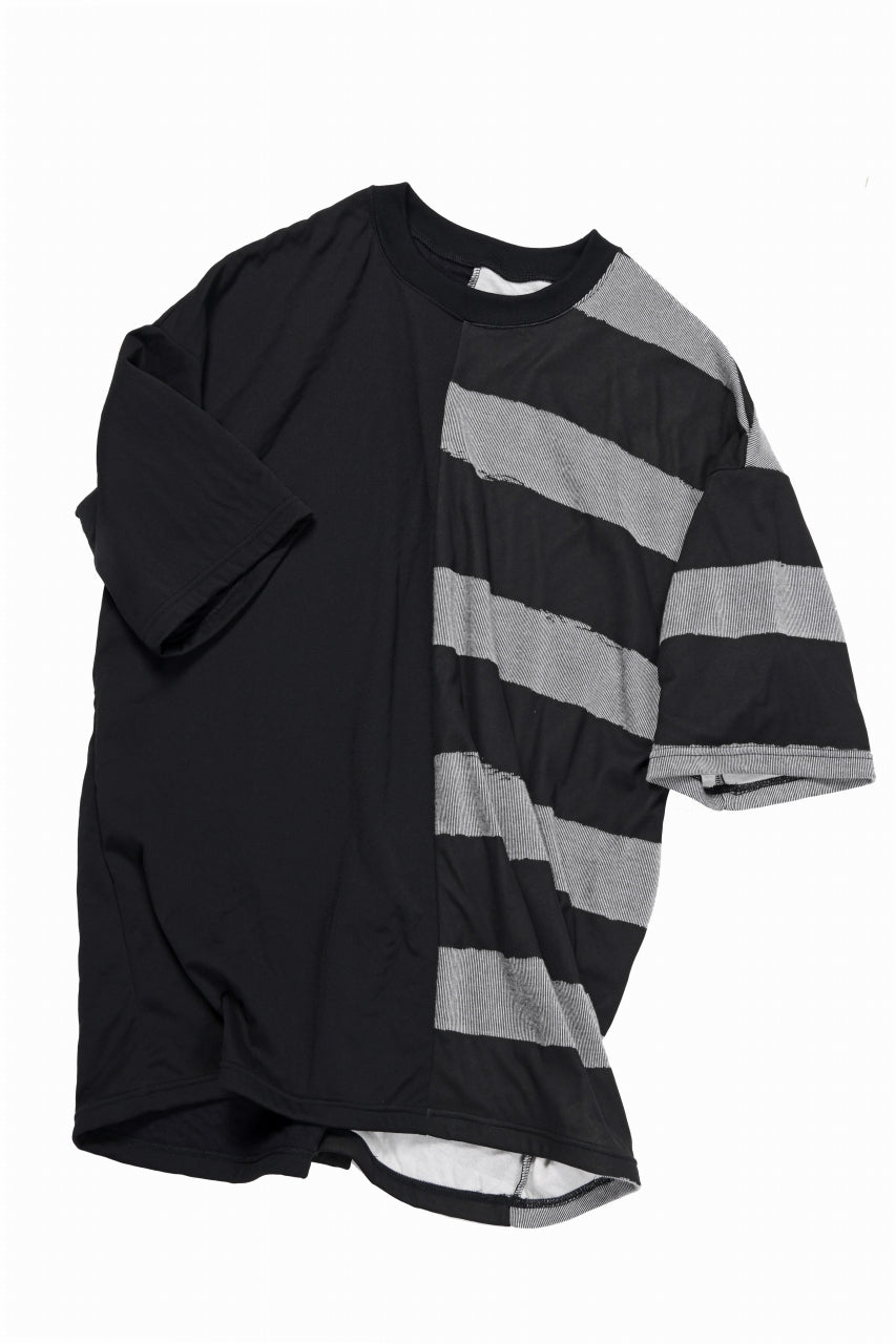 画像をギャラリービューアに読み込む, A.F ARTEFACT BOUND BORDER COMBI TEE (BLACK x LIGHT GREY)