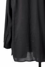 画像をギャラリービューアに読み込む, Y's for men SWITCHING COLLAR-PLACKET SHIRT / CELLULOSE LINEN (BLACK)