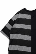画像をギャラリービューアに読み込む, A.F ARTEFACT BOUND BORDER COMBI TEE (BLACK x LIGHT GREY)