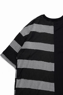 画像をギャラリービューアに読み込む, A.F ARTEFACT BOUND BORDER COMBI TEE (BLACK x LIGHT GREY)