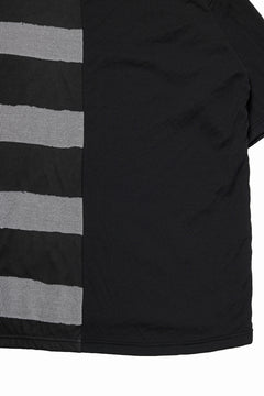 画像をギャラリービューアに読み込む, A.F ARTEFACT BOUND BORDER COMBI TEE (BLACK x LIGHT GREY)