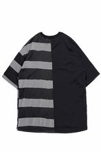 画像をギャラリービューアに読み込む, A.F ARTEFACT BOUND BORDER COMBI TEE (BLACK x LIGHT GREY)