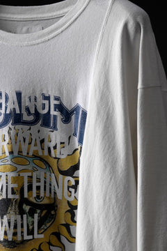 画像をギャラリービューアに読み込む, CHANGES exclusive VINTAGE REMAKE L/S TOPS (MULTI WHITE #G)