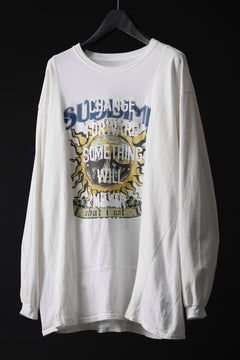 画像をギャラリービューアに読み込む, CHANGES exclusive VINTAGE REMAKE L/S TOPS (MULTI WHITE #G)