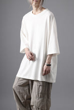 画像をギャラリービューアに読み込む, thom/krom RELAXED FIT SHORT SLEEVE TEE / COTTON JERSEY (CREAM)