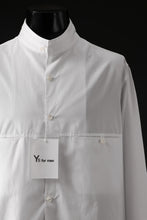 画像をギャラリービューアに読み込む, Y's for men CROSSED CHEST POCKET SHIRT / COTTON BROAD (WHITE)