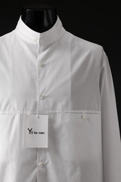 画像をギャラリービューアに読み込む, Y's for men CROSSED CHEST POCKET SHIRT / COTTON BROAD (WHITE)