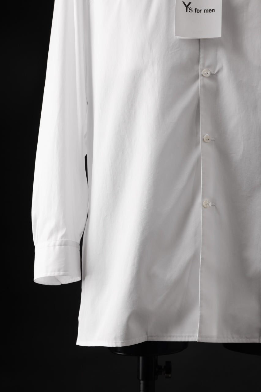 画像をギャラリービューアに読み込む, Y's for men CROSSED CHEST POCKET SHIRT / COTTON BROAD (WHITE)