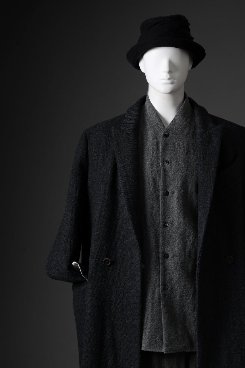 画像をギャラリービューアに読み込む, forme d'expression Double Breasted Long Coat (Dark)