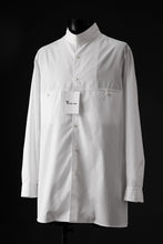 画像をギャラリービューアに読み込む, Y's for men CROSSED CHEST POCKET SHIRT / COTTON BROAD (WHITE)