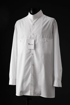 画像をギャラリービューアに読み込む, Y's for men CROSSED CHEST POCKET SHIRT / COTTON BROAD (WHITE)