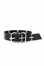 画像をギャラリービューアに読み込む, m.a+ thin silver cross studded wrist band / A-F2BL1/GR2,0 (BLACK)