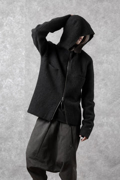 Load image into Gallery viewer, m.a+ unlined aviator jacket / J221DZ-/WLD (BLACK/BROWN)